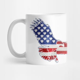 Patriotic American Flag Eagle Mug